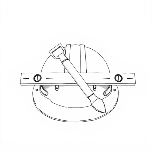 Illustration of construction tools